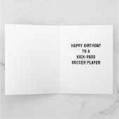 Funny Soccer Birthday Karte (Innenseite)