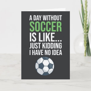 Funny Soccer Cards Women Team Player Spaß für sie Karte