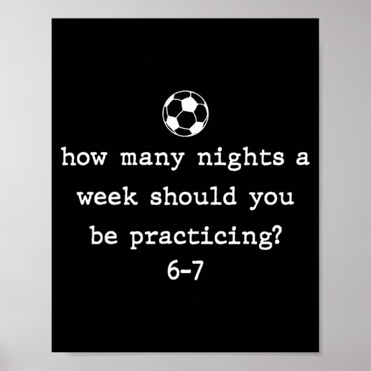 Funny Soccer Coach 67 Soccer Player 6 7 Gen Z Vira Poster (Vorne)