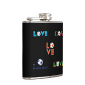 Funny Soccer Cup Aufkleber Flachmann (Rechts)