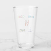 Funny Soccer Cup Aufkleber Glas (Rückseite)