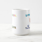 Funny Soccer Cup Aufkleber Kaffeetasse (Mittel)