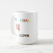 Funny Soccer Cup Aufkleber Kaffeetasse (Vorderseite Links)