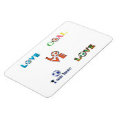 Funny Soccer Cup Aufkleber Magnet (Linke Seite)