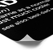 Funny Soccer Dad Definition For Mens Soccer Playe  Poster (Ecke)