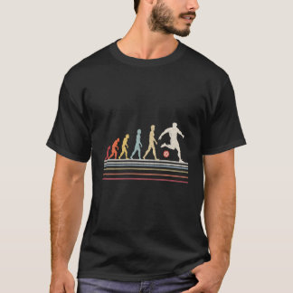 Funny Soccer Evolution Man Sport Retro Vintag T-Shirt