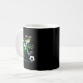 Funny Soccer Frog Animal Graphic Frog Playing Socc Kaffeetasse (Vorderseite Links)