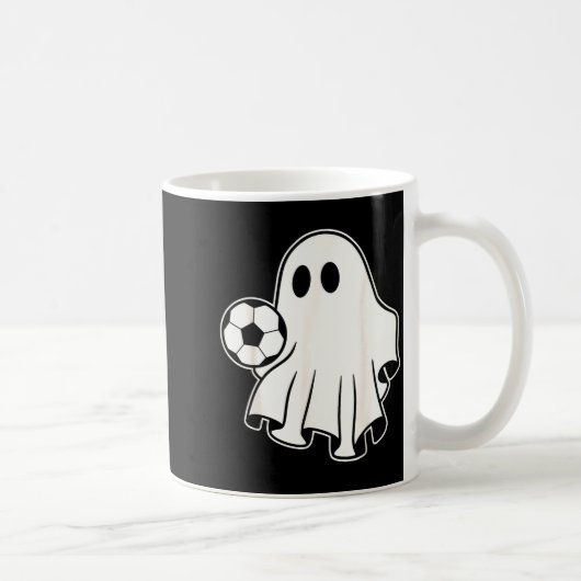 Funny Soccer Ghost Playing Soccer Lovers Halloween Kaffeetasse (Rechts)