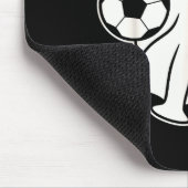 Funny Soccer Ghost Playing Soccer Lovers Halloween Mousepad (Ecke)