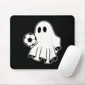 Funny Soccer Ghost Playing Soccer Lovers Halloween Mousepad (Mit Mouse)