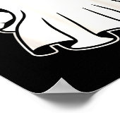 Funny Soccer Ghost Playing Soccer Lovers Halloween Poster (Ecke)