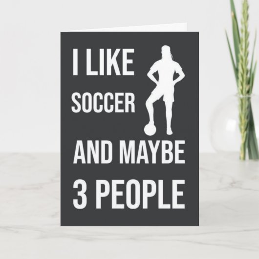 Funny Soccer Girls Cards Spaß Team Karte (Vorderseite)