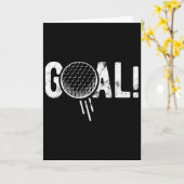 Funny Soccer Goal Golf Four Joke Karte (Gelbe Blume)