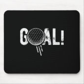 Funny Soccer Goal Golf Four Joke  Mousepad (Vorne)