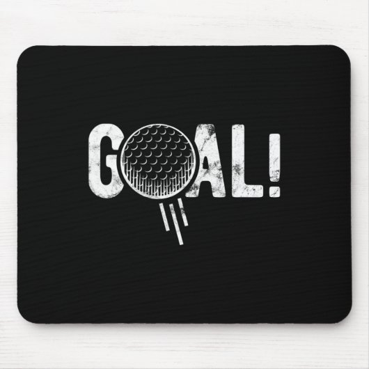 Funny Soccer Goal Golf Four Joke Mousepad (Vorne)