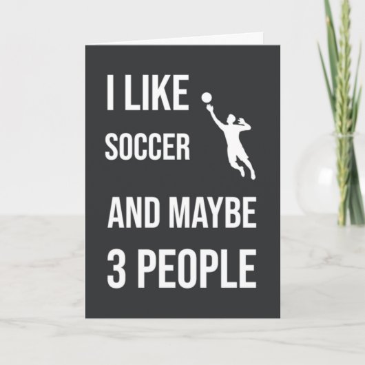 Funny Soccer Goalie Cards Spaß Sportfan Karte (Vorderseite)
