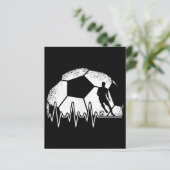 Funny Soccer Heartbeat Soccer Player (Stehend Vorderseite)