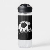 Funny Soccer Heartbeat Soccer Player Trinkflasche (Vorderseite)