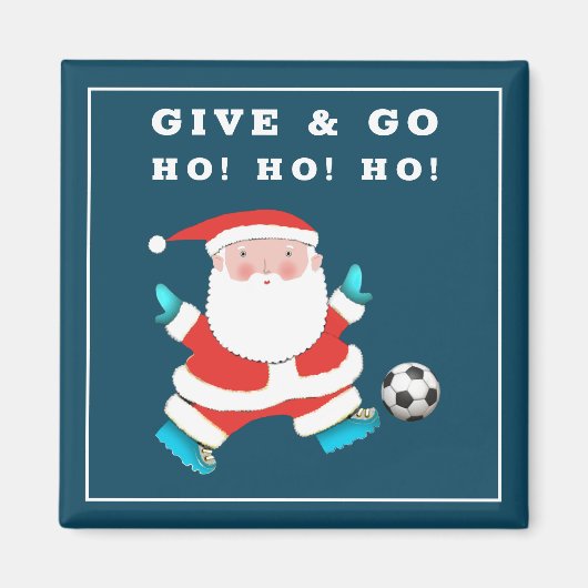 Funny Soccer Kleine Geschenk Magnet (Vorne)