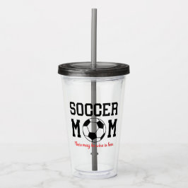 Funny Soccer Mama Acrylic Tumbler Acryltrinkbecher