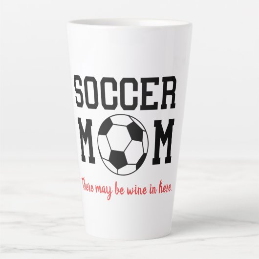 Funny Soccer Mama Milchtasse (Vorderseite)