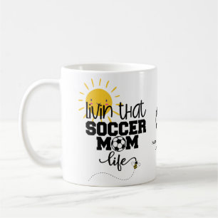 Funny SOCCER MAMA Mütter Tag Geburtstag Personalis Kaffeetasse