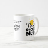 Funny SOCCER MAMA Mütter Tag Geburtstag Personalis Kaffeetasse (VorderseiteRechts)