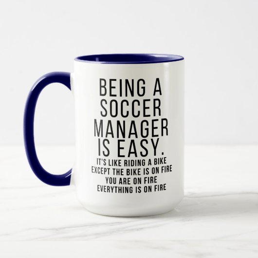 Funny Soccer Manager Tasse (Links)