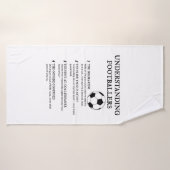 Funny Soccer Player Spaß Badehandtuch (Badehandtuch)