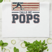 Funny Soccer Pops Vintage Engraving Shirt Design_1 Geschirrtuch (Gefaltet)