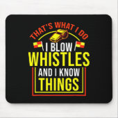 Funny Soccer Referee Design, Gift For Ref  Mousepad (Vorne)