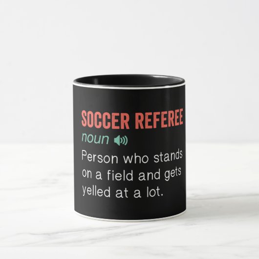 Funny Soccer Referenz Definition Tasse (Zentrum)