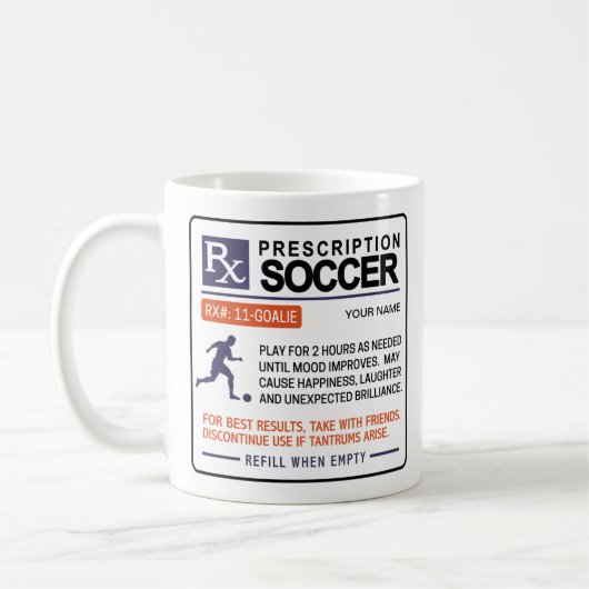 Funny Soccer Tasse - Design (Links)