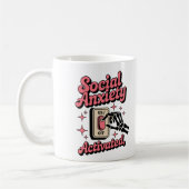 Funny Social Angstskelett für Introvertierte Kaffeetasse (Links)