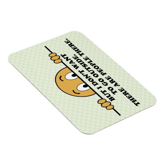 Funny Social Angststörung Coronavirus Magnet (Rechte Seite)