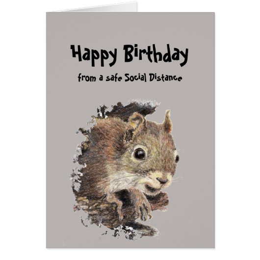Funny Social Distancing Geburtstag Niedliches Eich (Vorne)