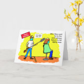 Funny Social Distancing Haircut Geburtstag Karte (Gelbe Blume)