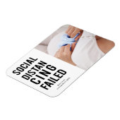 Funny Social Distancing Versagt Moderne Minimal Magnet (Linke Seite)