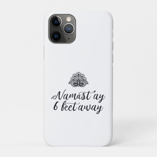 Funny Social Distancing Yoga Zitat Case-Mate iPhone Hülle (Rückseite)