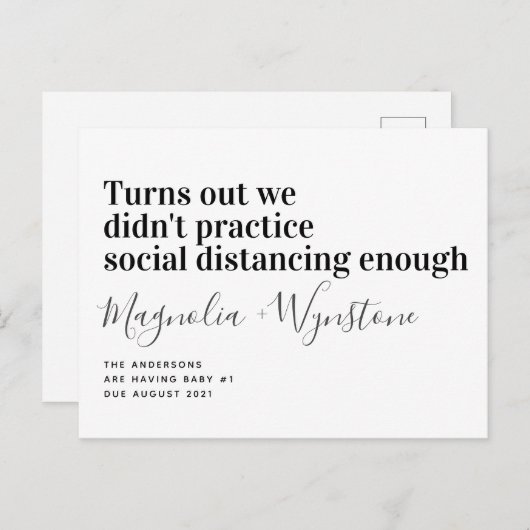 Funny Social Distronancy Ankündigung (Vorne/Hinten)