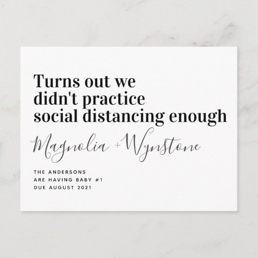 Funny Social Distronancy Ankündigung (Vorderseite)