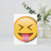 Funny Social Emoji Postkarte (Stehend Vorderseite)