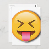 Funny Social Emoji Postkarte (Vorne/Hinten)
