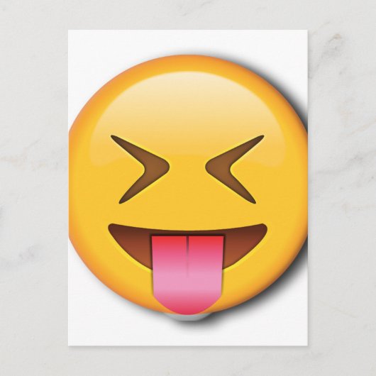 Funny Social Emoji Postkarte (Vorderseite)