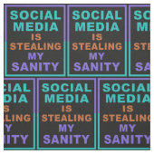 Funny "Social Media" Custom Stoff (Muster)