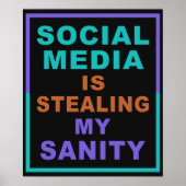 Funny "Social Media" Poster (Vorne)