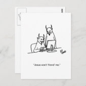 Funny Social Media Spaß Postcard Postkarte (Vorne/Hinten)