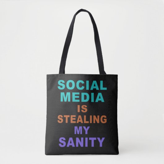 Funny "Social Media"-Taschen Tasche (Vorderseite)