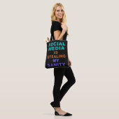 Funny "Social Media"-Taschen Tasche (Am Model)