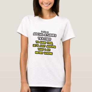 Funny Social Studies Lehrer T - Shirt und Geschenk